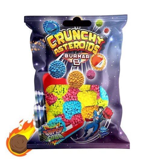 Burmar Asteroides la revolución crujiente y ácida en el mundo de las golosinas.jpg